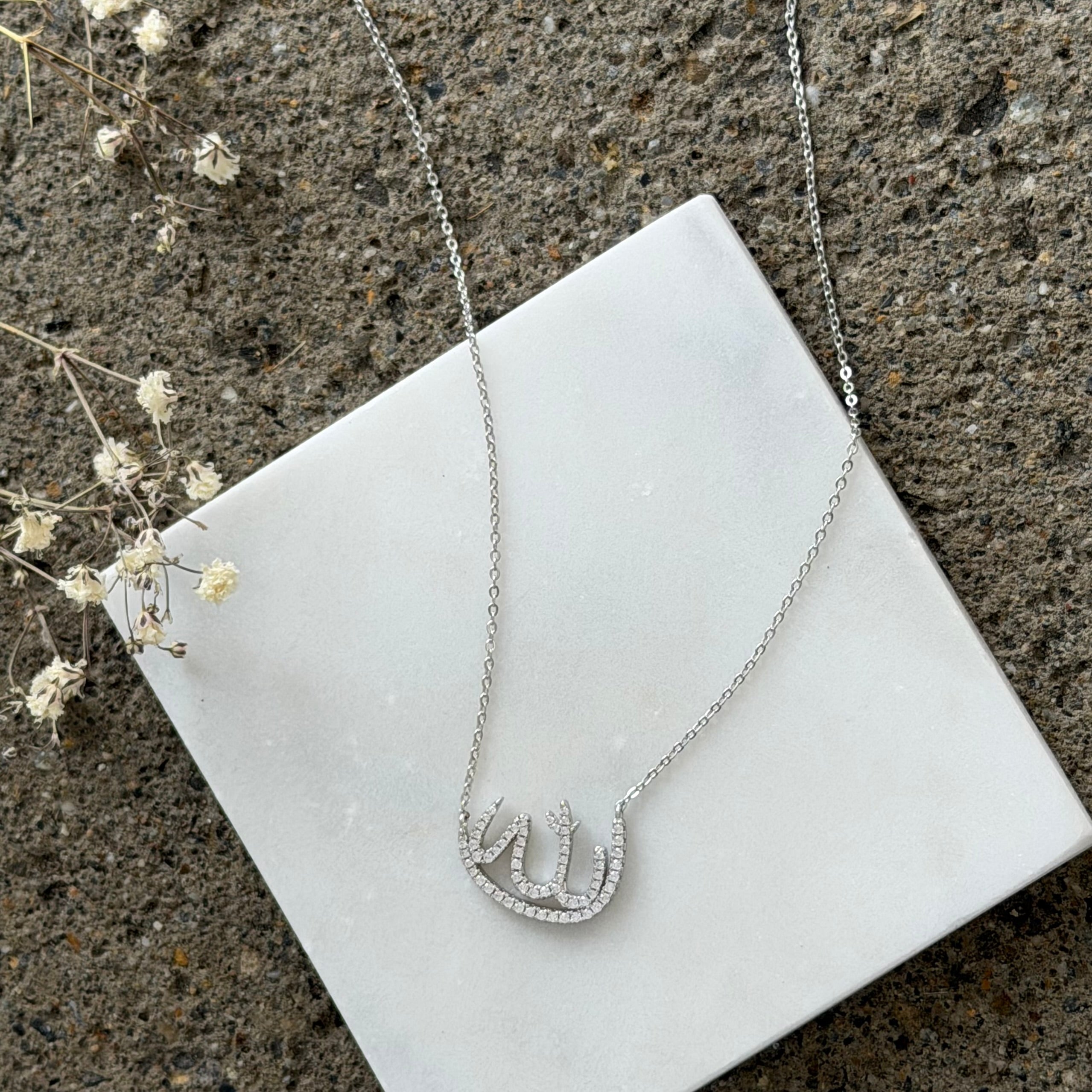 SILVER ALLAH AL BASEER necklace
