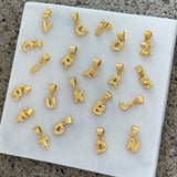 GOLD INITIAL CHARM PENDANT