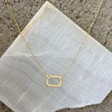 GOLD BRUSHED MAYA necklace