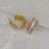 PASTEL HOOP earrings