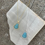 LIGHT BLUE JADE BUDDHA SUPER MINI necklace