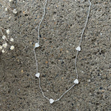 SILVER HEART BY THE YARD necklace