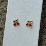 CHERRY STUD earrings