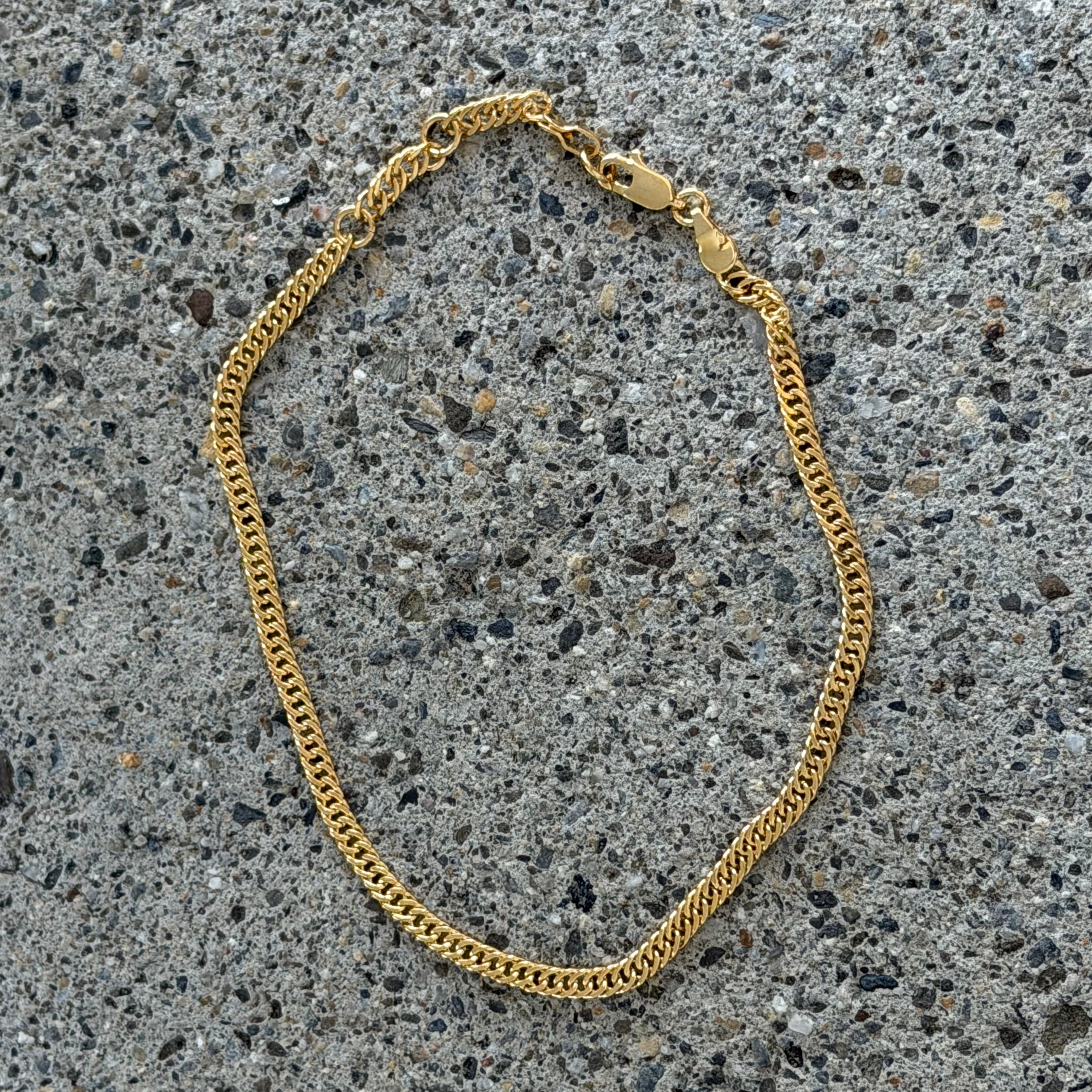 DOUBLE CHAIN LINK anklet