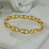 8MM GOLD PUFFY MARINER bangle