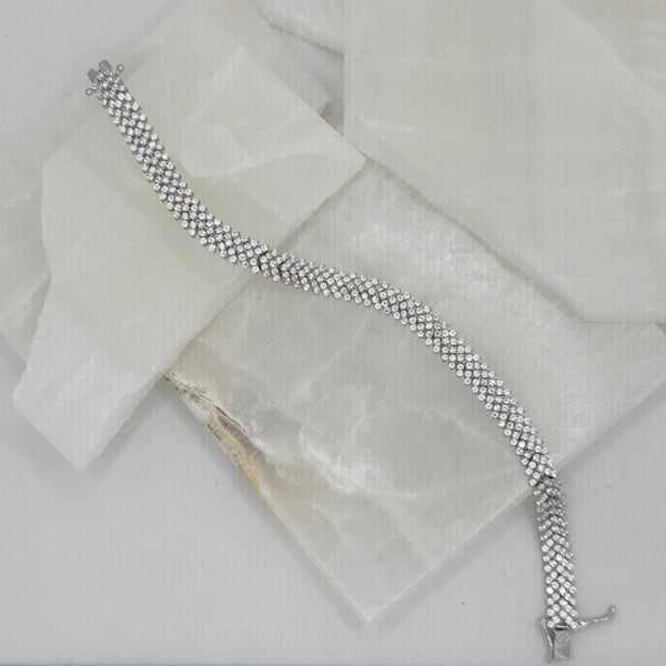 SILVER CRYSTAL SEEPSA bracelet