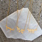 ARABIC BIRTH YEAR necklace
