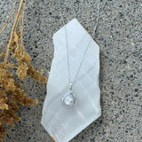 HALO TEARDROP CRYSTAL necklace