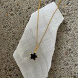 BLACK STAR ENAMEL MINI necklace