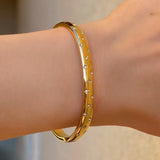 GOLD CRYSTAL STARS bangle