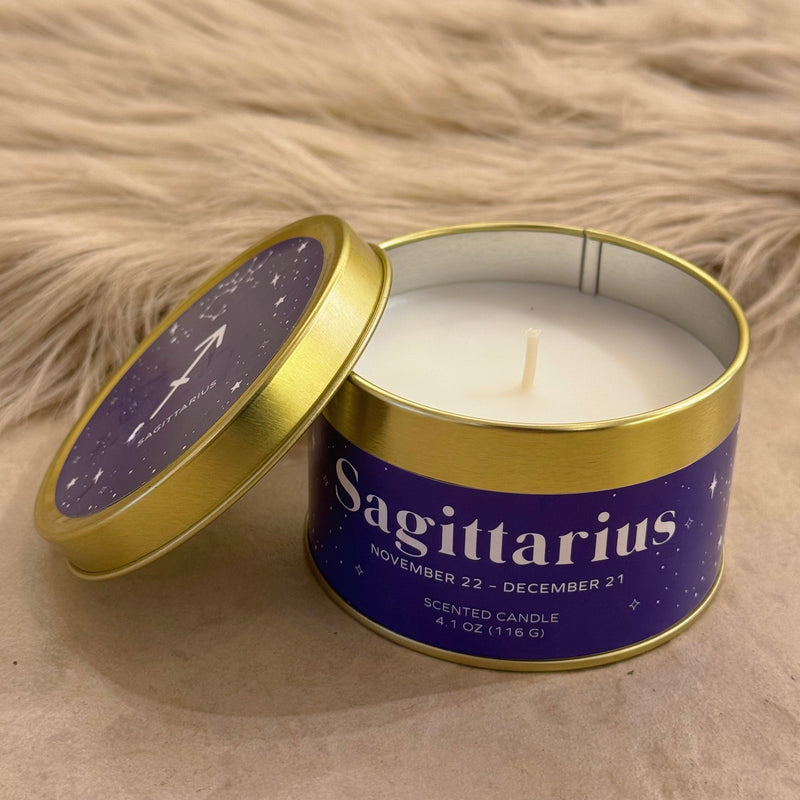 SAGITTARIUS ZODIAC SCENTED candle