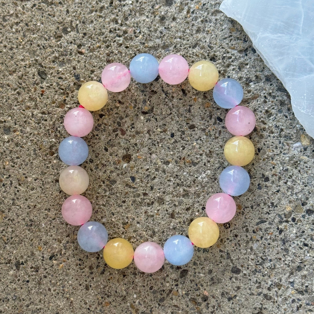10MM COTTON CANDY BEADED bracelet