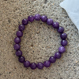 8MM AMETHYST BEADED bracelet