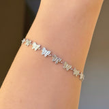SILVER BUTTERFLY STEEL bracelet