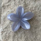 LAVENDER GRAY FLOWER hair clip