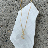 MULTICOLOR CRESCENT MOON necklace