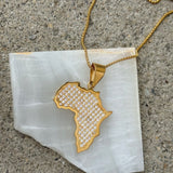 LARGE AFRICA CRYSTAL necklace