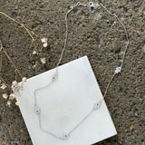 SILVER HAMSA BY THE YARD necklace