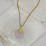 DELIA ROUND LAVENDER JADE necklace