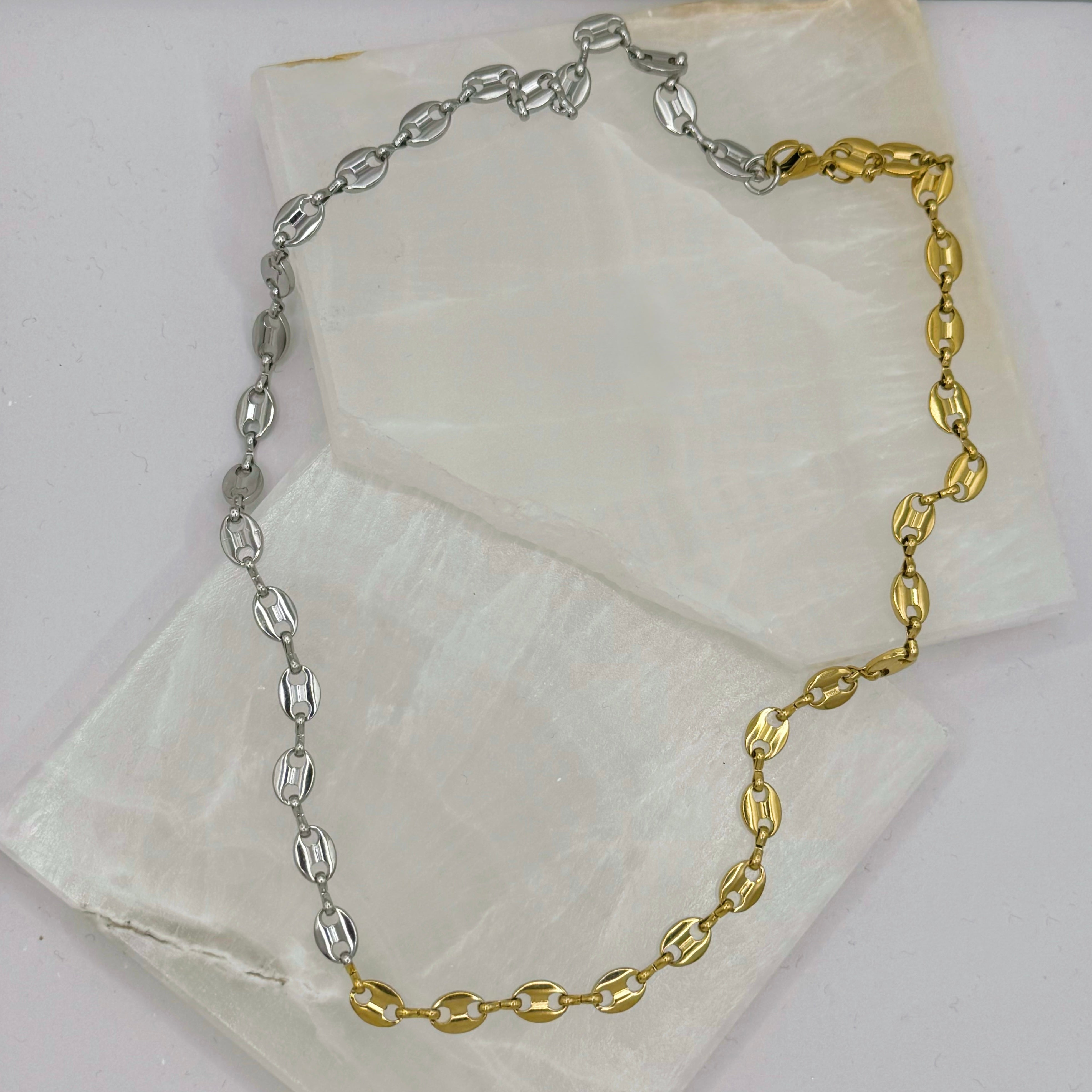 TWO-TONE MARINER necklace