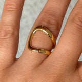 GOLD STEEL ORA ring
