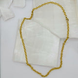 4MM GOLD TWISTED CHAIN LINK necklace