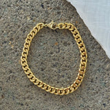 5MM GOLD CUBAN bracelet