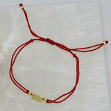 GOLDEN ELEPHANT RED STRING bracelet