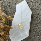 GOLD TEDDY BEAR MINI necklace