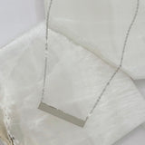 SILVER BAR necklace