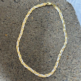 TWO TONED BRAIDED STERLING necklace