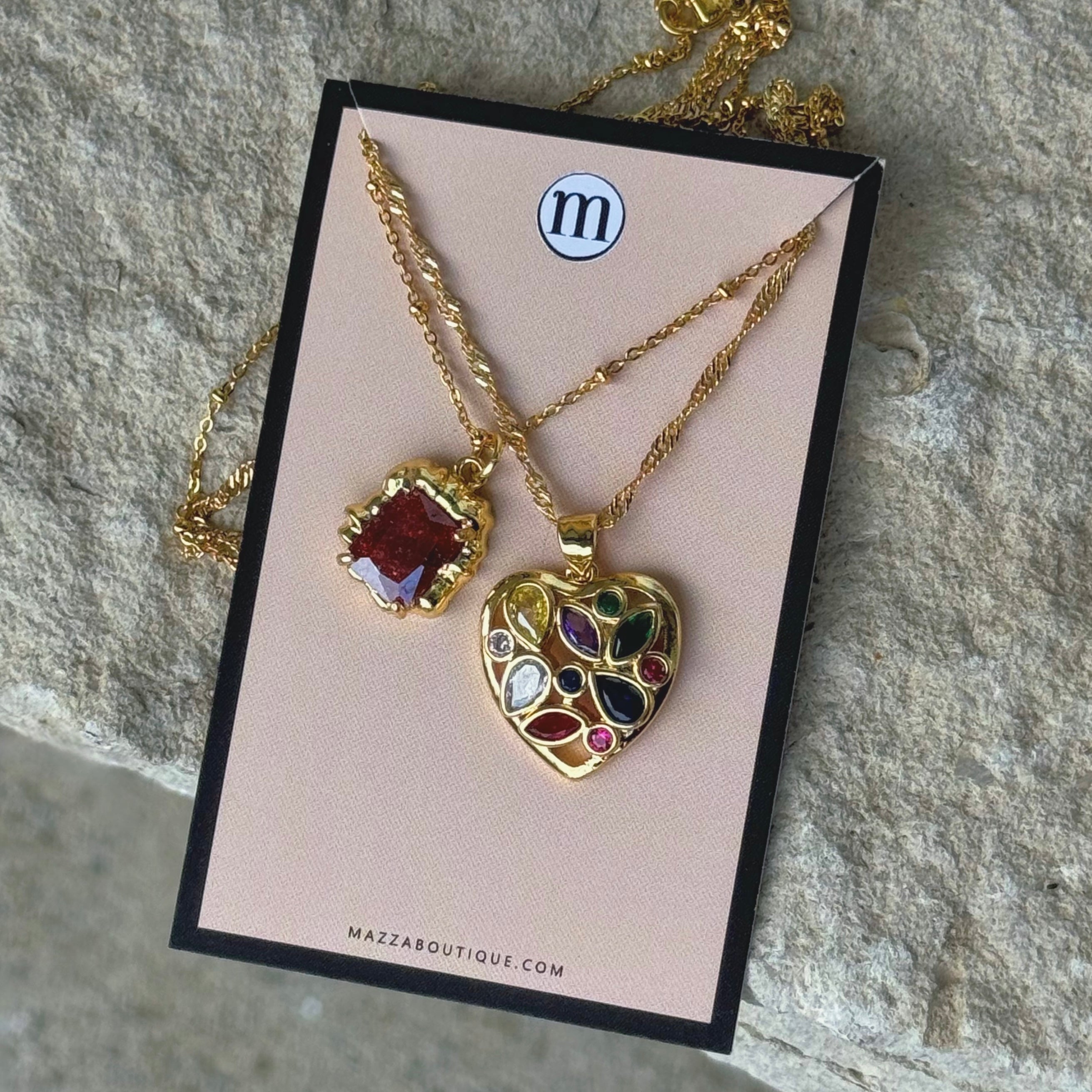 MELTED DEEP REP MULTICOLOR HEART set