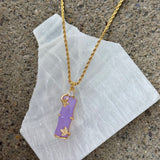 BAMBOO LAVENDER JADE necklace