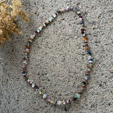NATURAL STONES BEADED necklace