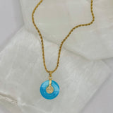 GOOD FORTUNE MINI BLUE JADE necklace