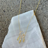 GOLD MOON CATCHER necklace