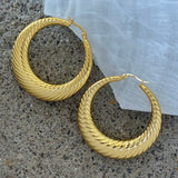 50MM GOLD CATERINA HOOP earrings