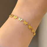 GOLD BUTTERFLY STEEL bracelet