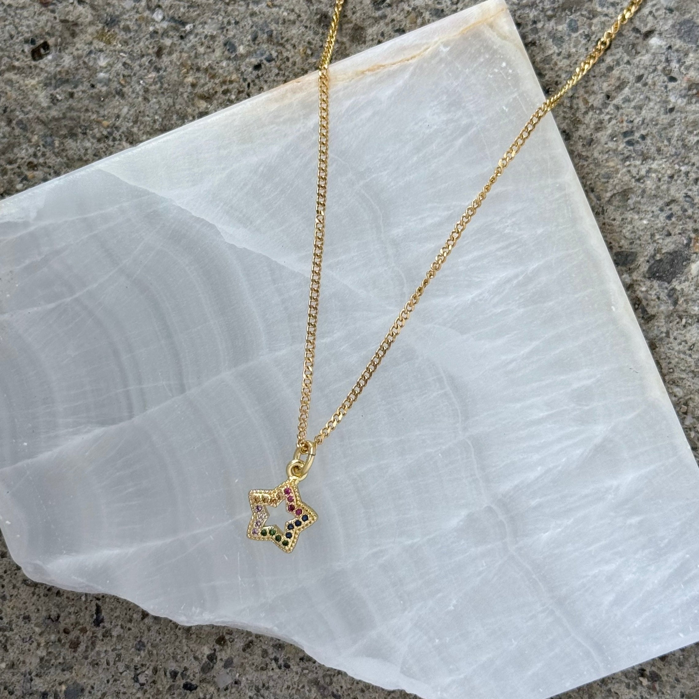 STAR MULTICOLOR MINI necklace