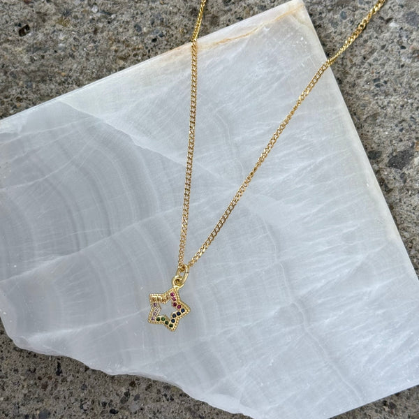 STAR MULTI-COLOR MINI necklace