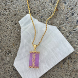 BLESSING PURPLE JADE necklace