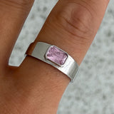 PINK TOURMALINE JEWEL SOLITAIRE ring