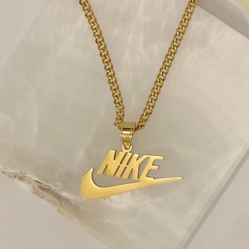 GOLD CHECK necklace