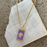 LOVE PURPLE JADE necklace