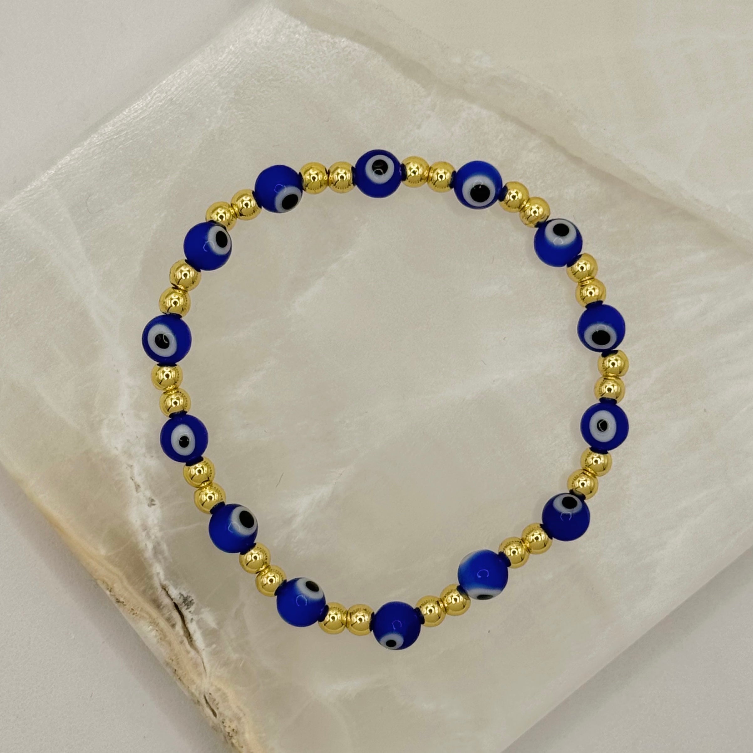 BLUE EVIL EYE BEADED bracelet