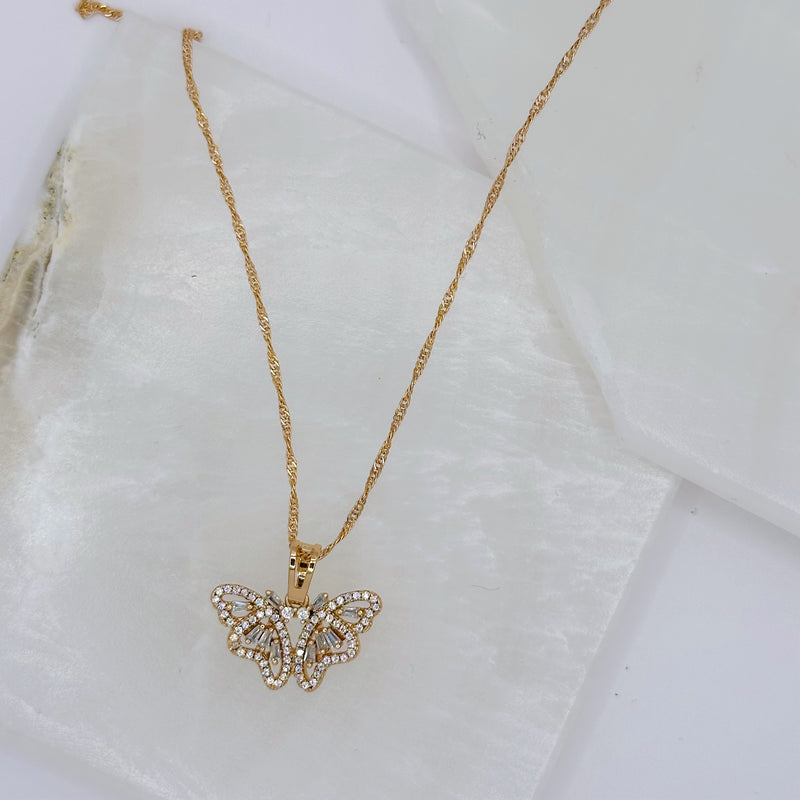 ENCHANTED CRYSTAL BUTTERFLY MINI necklace
