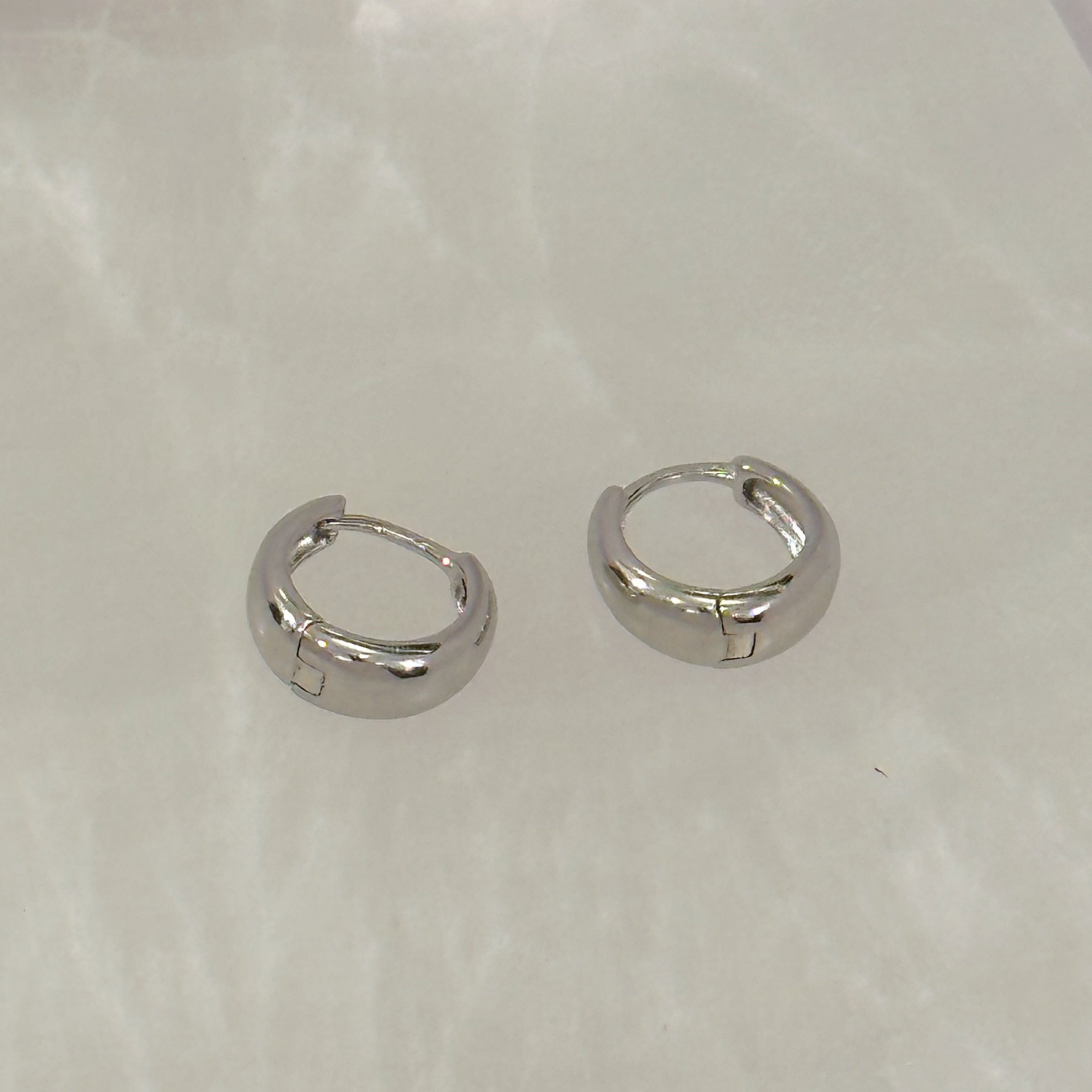 12MM TAPERED HOOP earrings