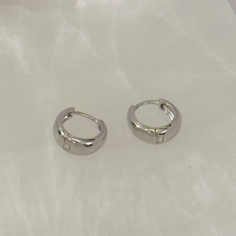 12MM TAPERED HOOP earrings