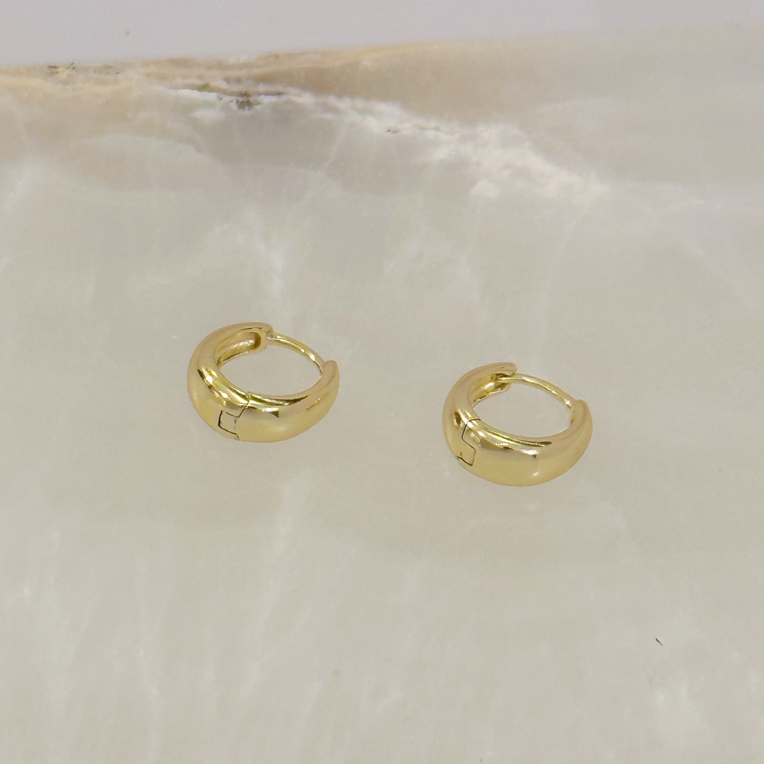 12MM TAPERED HOOP earrings