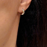 12MM TAPERED HOOP earrings